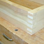 Unverputzte Fingerzinkung Unverputzte Fingerzinkung